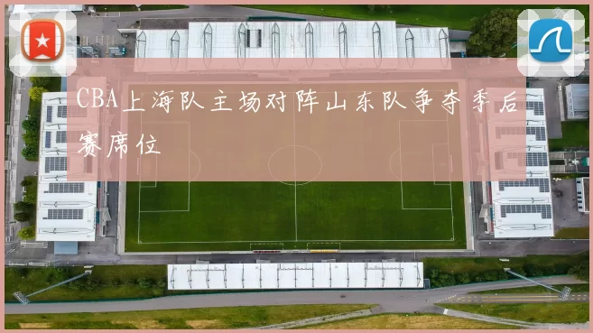 CBA上海队主场对阵山东队争夺季后赛席位